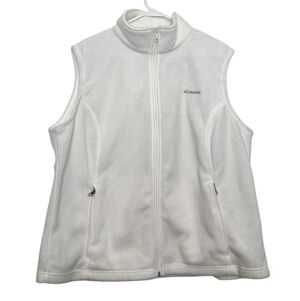 Columbia Soft White Sleeveless Fleece